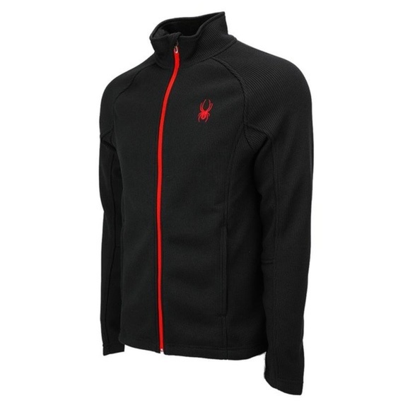 New Spyder Men's Constant Full Zip Sweater Black​ - Picture 2 of 5